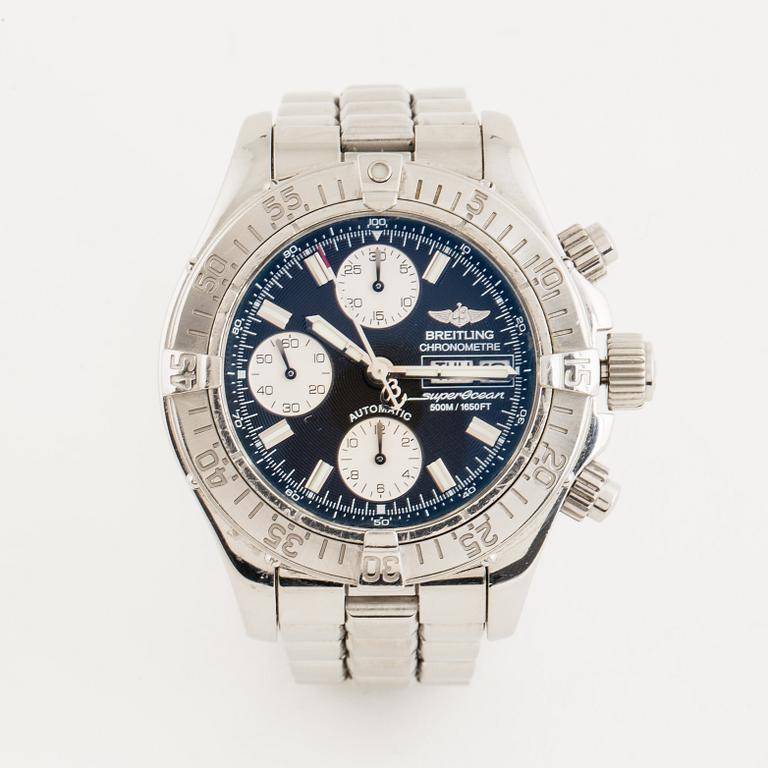 Breitling, Chrono SuperOcean (500M/1650FT), Chronometre, chronograph, wristwatch, 42 mm.