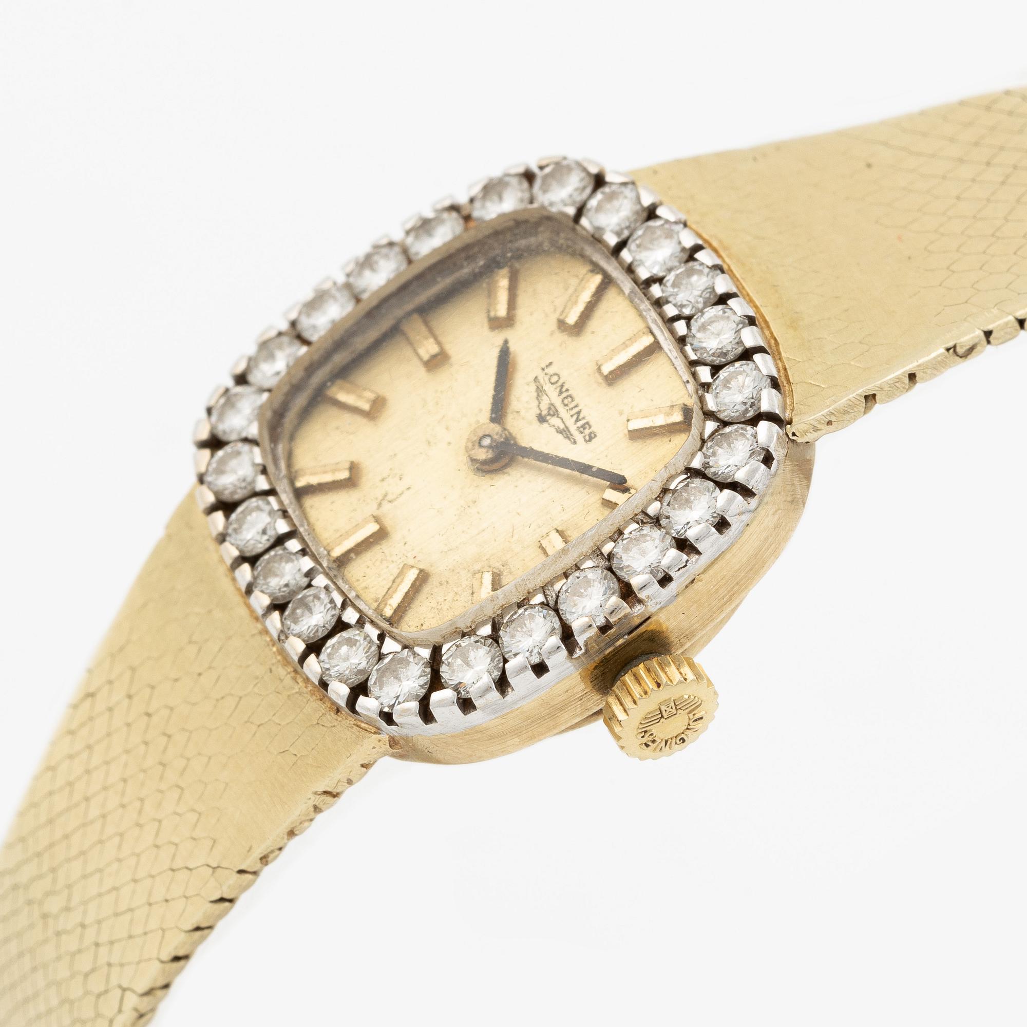 Wristwatch, 14K gold, 20 mm.