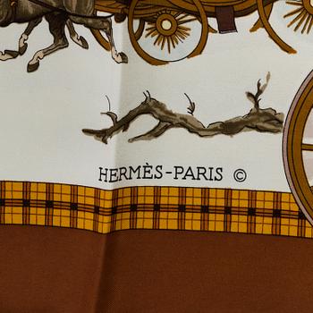 SCARF, "L'hiver en Poste" Hermès, issued 1975.