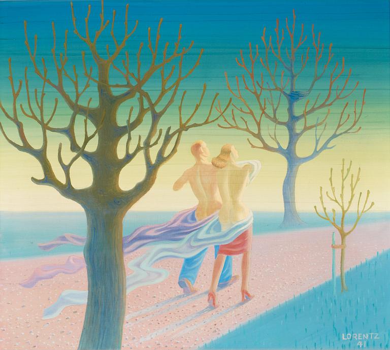 Waldemar Lorentzon, "Vårpromenad" (Walk in the spring).