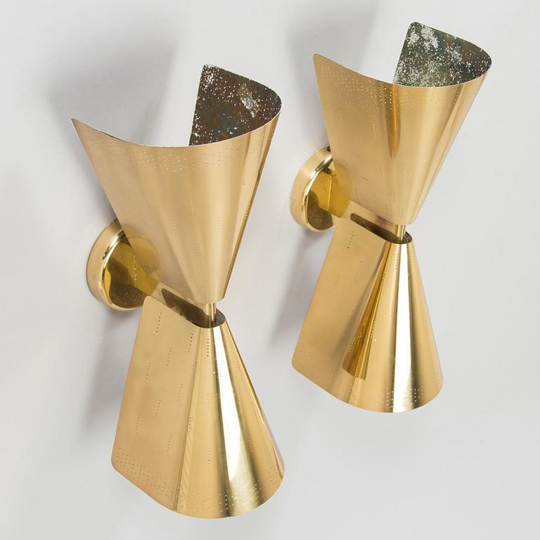 Paavo Tynell, a pair of  mid-20th century  wall lights for Taito. Made to order.