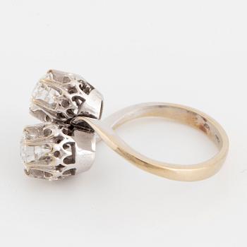 'Toi et moi' Brilliant-cut diamond ring.