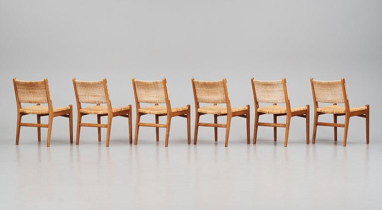 Hans J. Wegner, a set of six 'CH31' chairs, Carl Hansen & Son, Denmark 1950s.