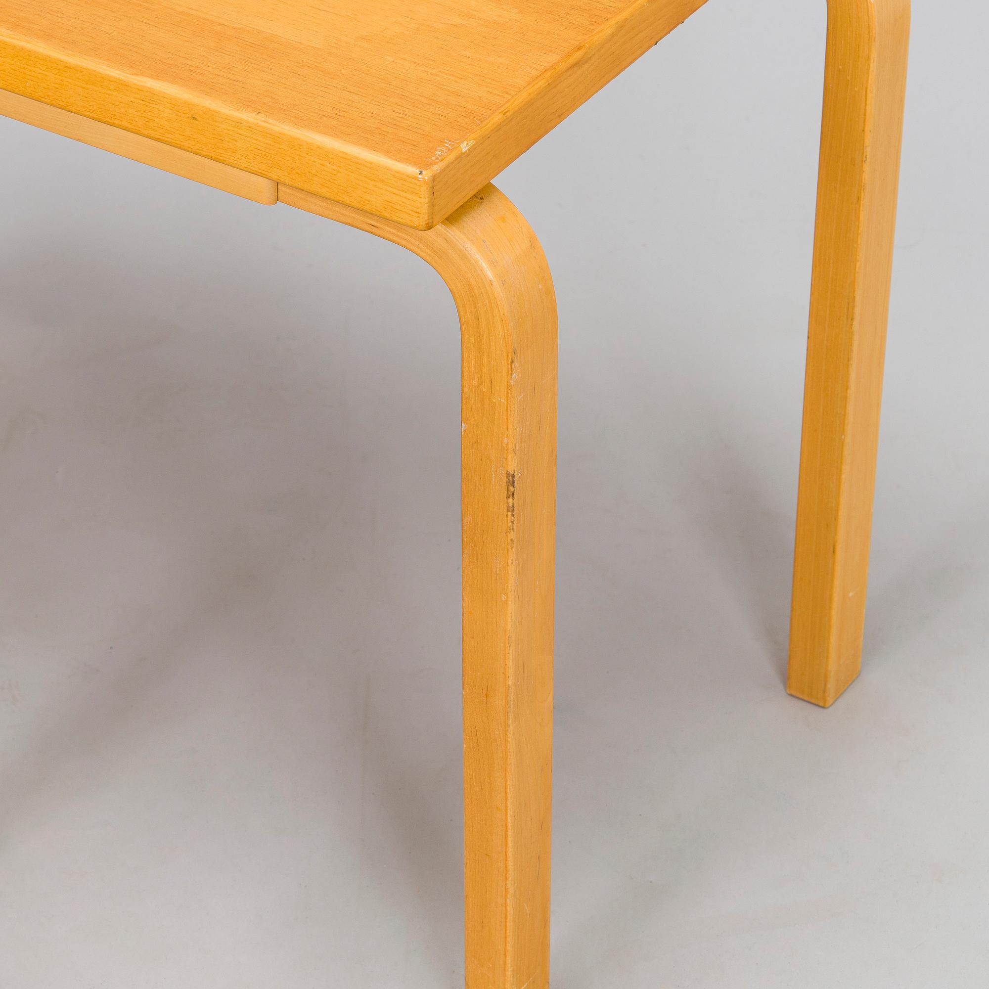 Alvar Aalto, satsbord, 3 delar, modell 88, Artek 1900-talets slut.