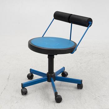 Desk chair, Bieffeplast, Italy, 1980s.