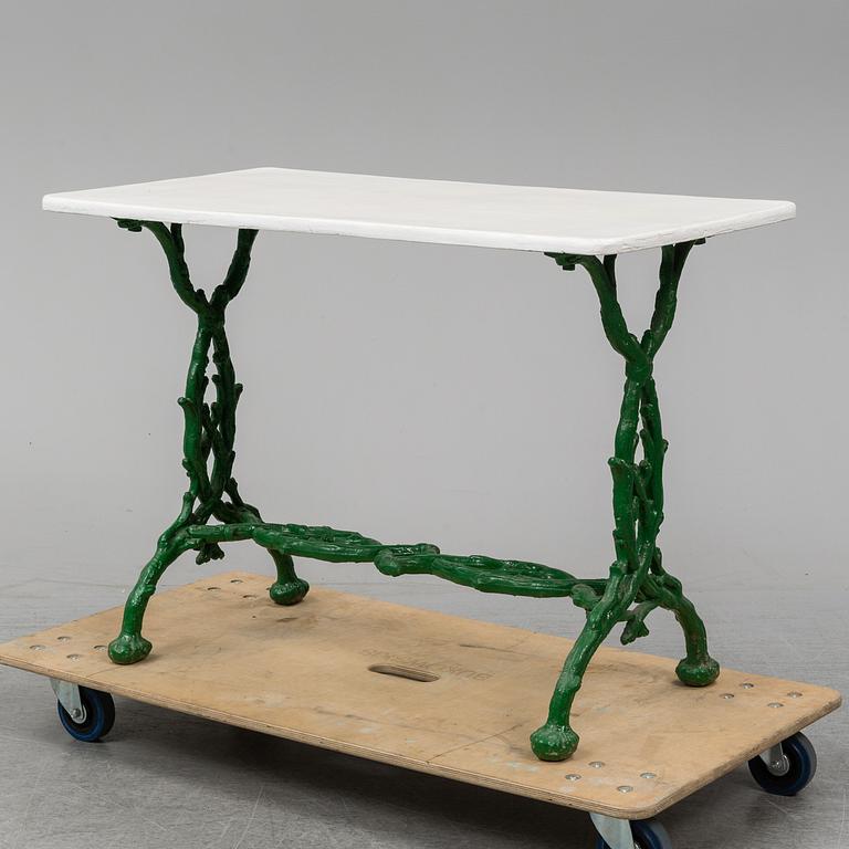 An early 20th Century cast iron garden table.