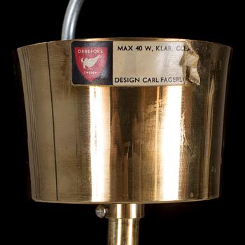 TAKLAMPA, glas. Carl Fagerlund, Orrefors. 1900-tal.
