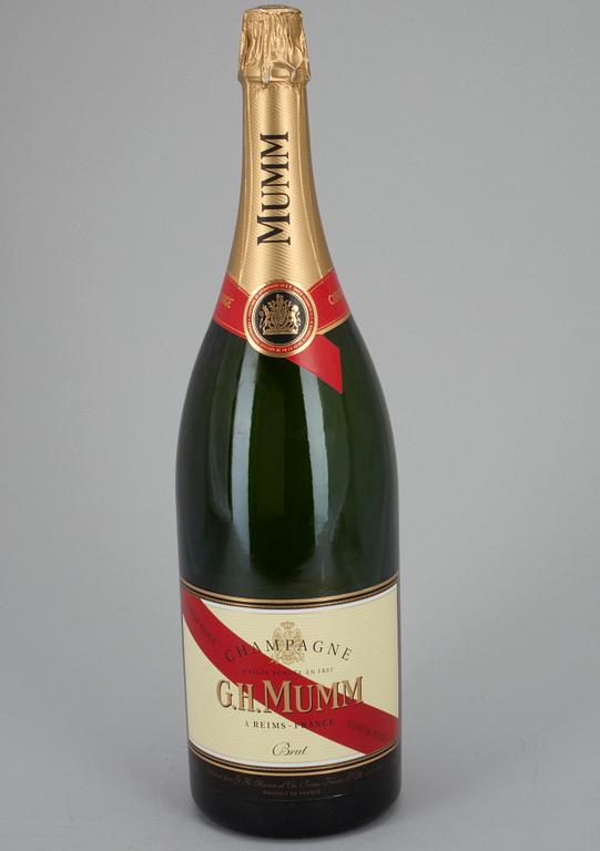 REKLAMFLASKA, Jeroboam, Champagne, 1900-talets slut.