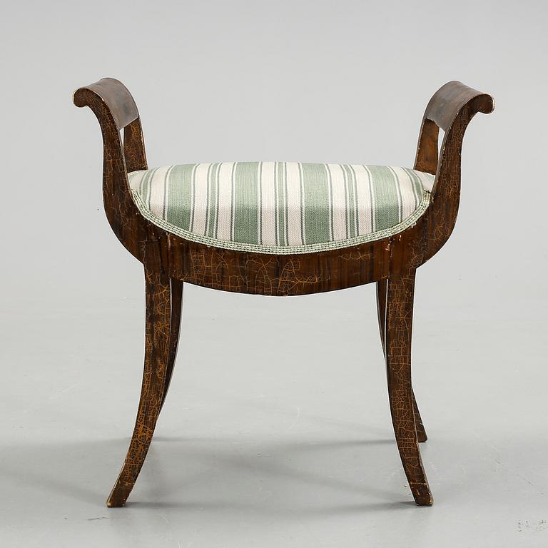 TABURETT, empire, 1800-talets första hälft.