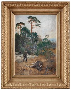 Bruno Liljefors, Hunter at dawn.