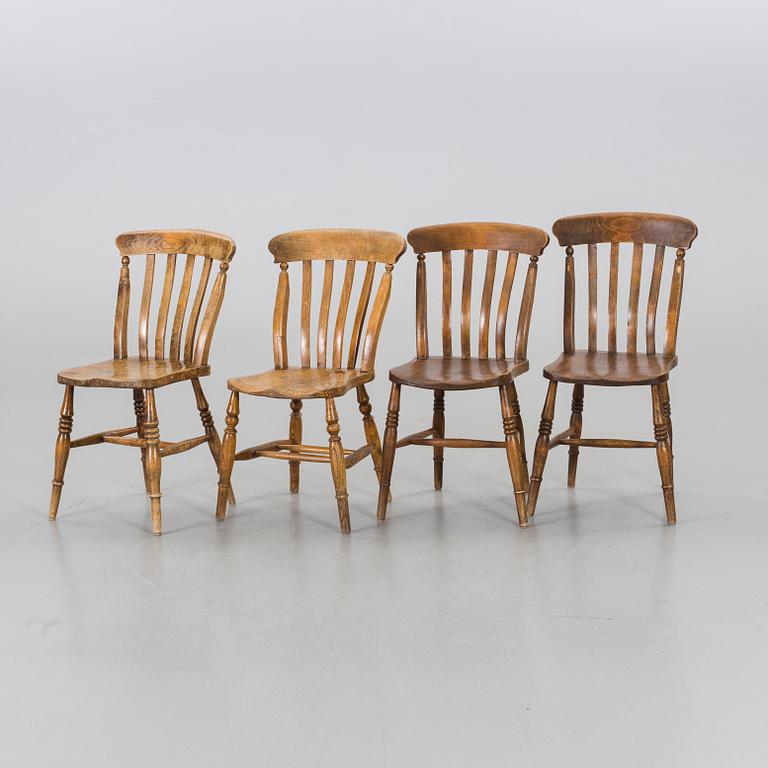 FOUR BRITISH CHAIRS, EARLY 29TH CENTURY.