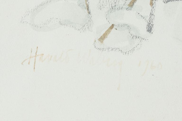 Harald Wiberg, watercolour, signed and dated 1960.