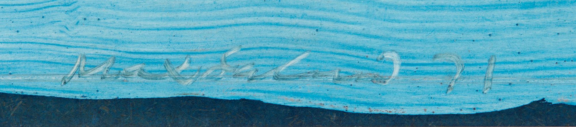 MAX SALMI, oil on board, signed and dated-71.