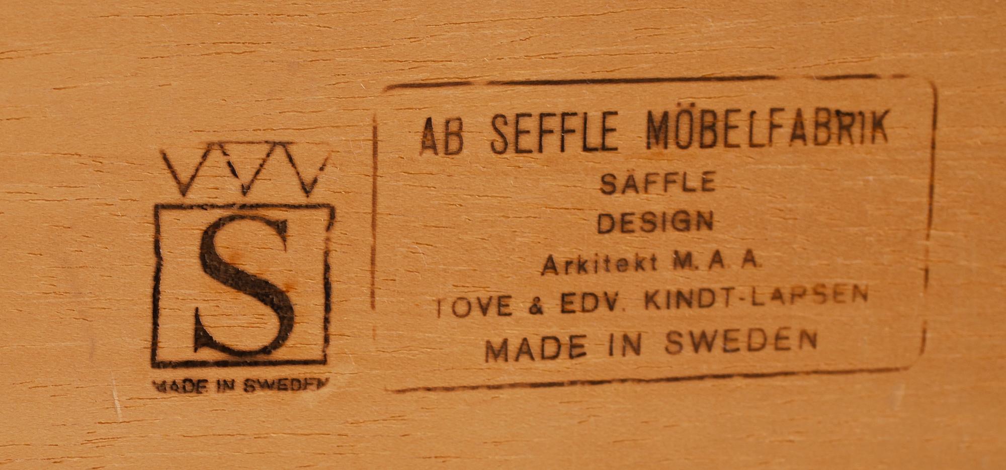 SOFFBORD, Tove och Edvard Kindt-Larsen, Seffle Möbelfabrik, Säffle, 1960-tal.