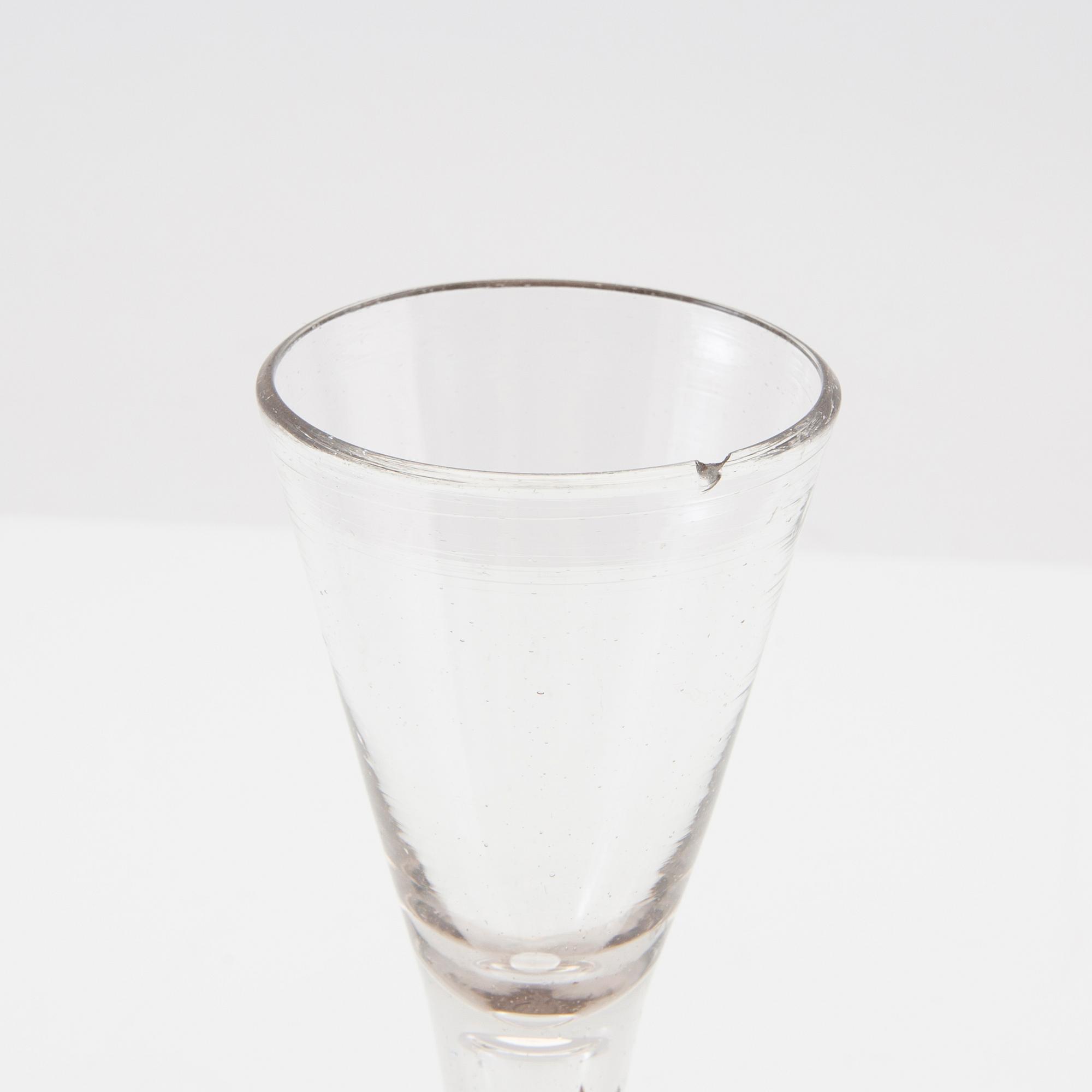 Cut glass 3 pcs, late 18th century.