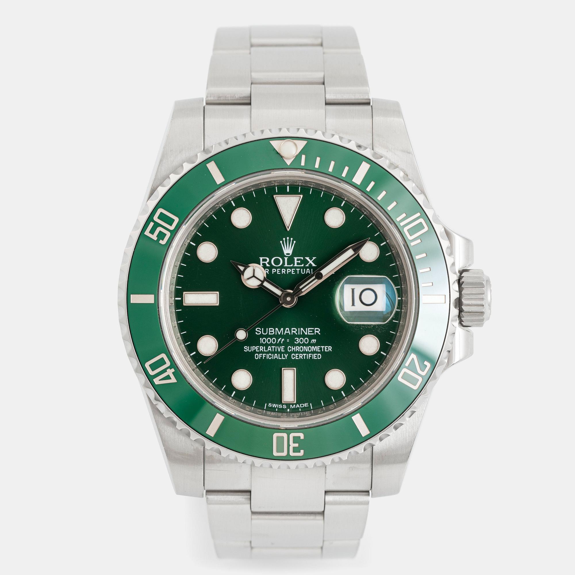 Rolex, Submariner, "Hulk", ca 2012.