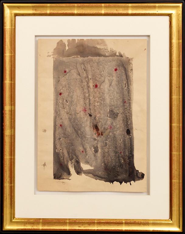 MARK TOBEY, akvarell, signerad.