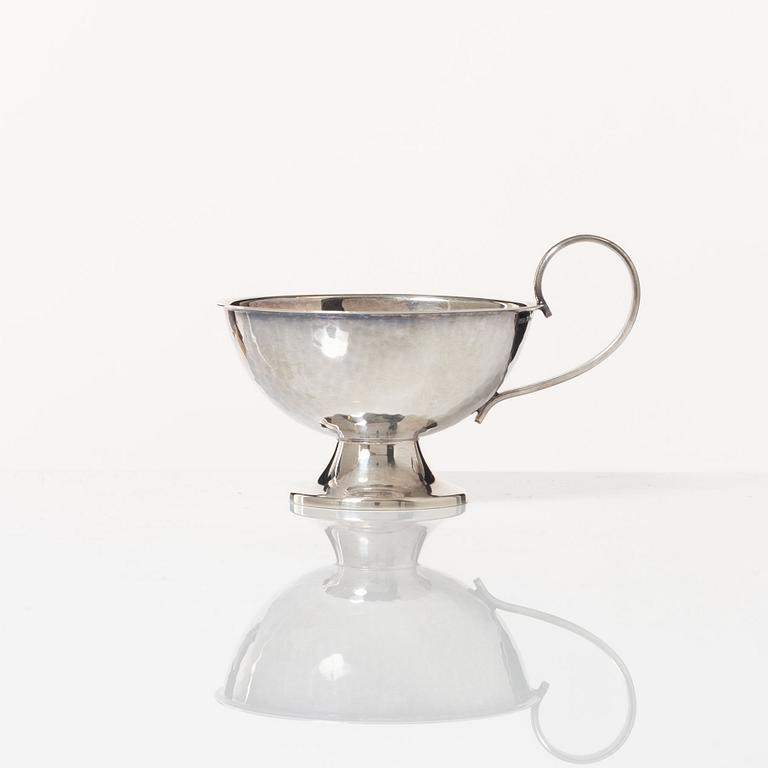 Punschkoppar, 8 st, silver, bl.a. K&EC, Göteborg 1965.