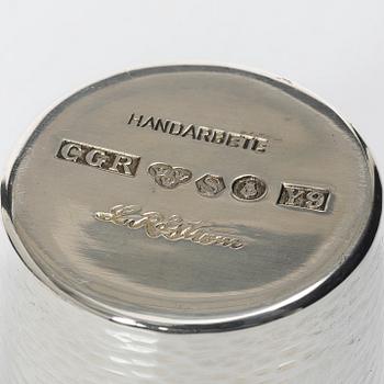 Lennart Råström, Goblets, 4 pcs, silver, in a case, CG Råström, Stockholm 1973.