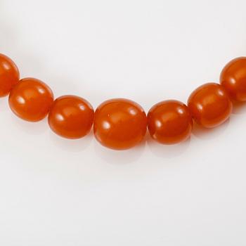 COLLIER, bärnsten, 1900-talets mitt.