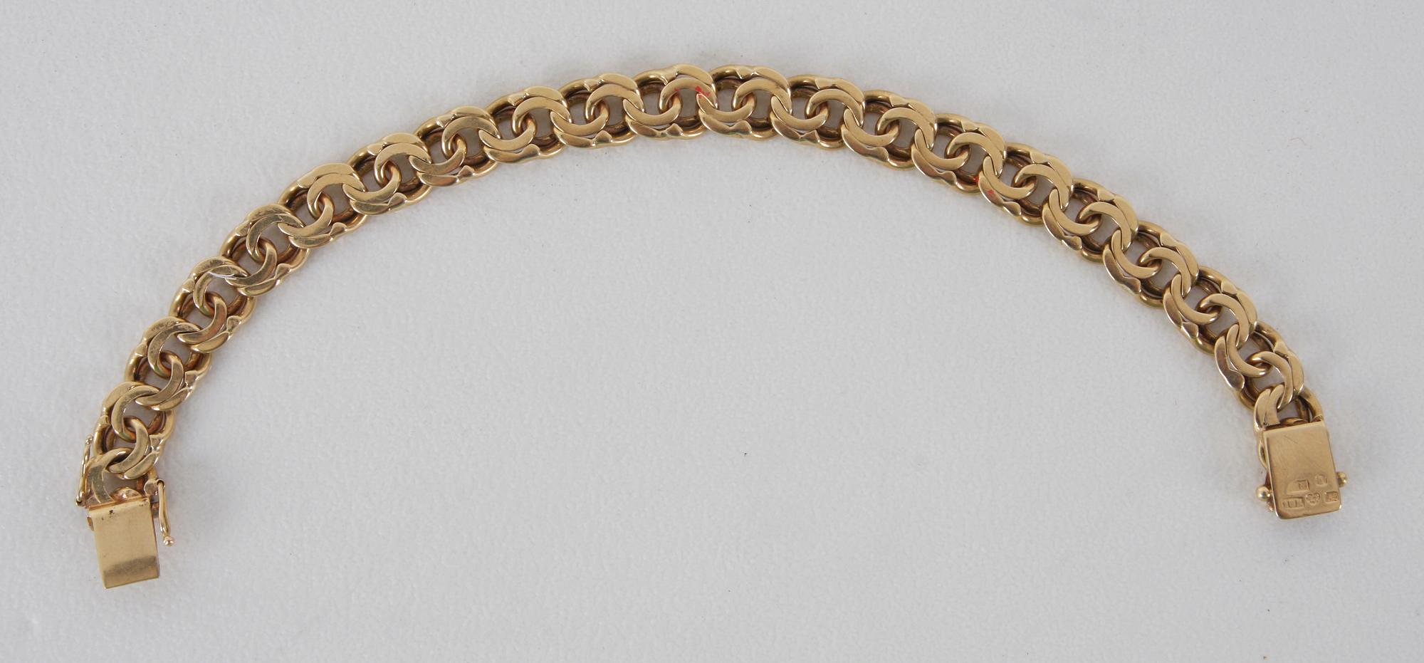 ARMLÄNK, 18K guld, ca 34 gr.