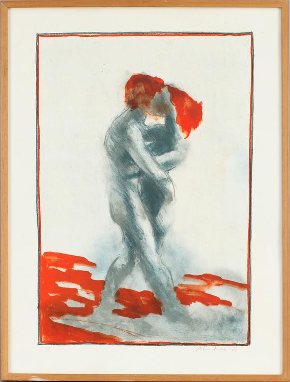 PETER DAHL, färglitografi, sign o dat -81.