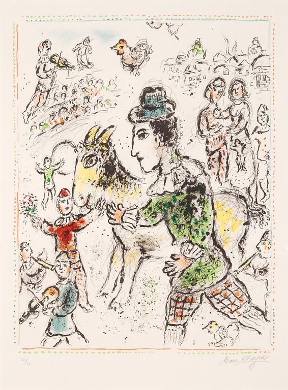 Marc Chagall, "Clown a la chévre jaune".