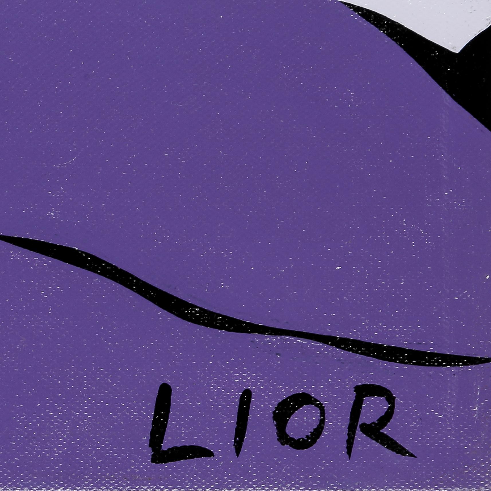 RON LIOR, akryl på duk, signerad.