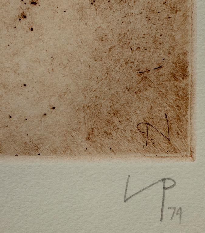 VICTOR PASMORE, etsning, A/P, sign. och dat. -74.