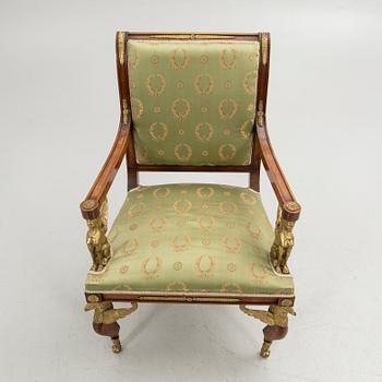 Armchair, Empire style, 20th century.