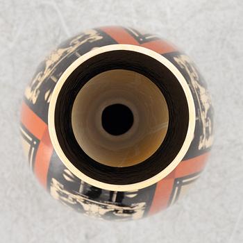 Åsa Lindström, unik golvvas, keramik, Rörstrand, 1992.