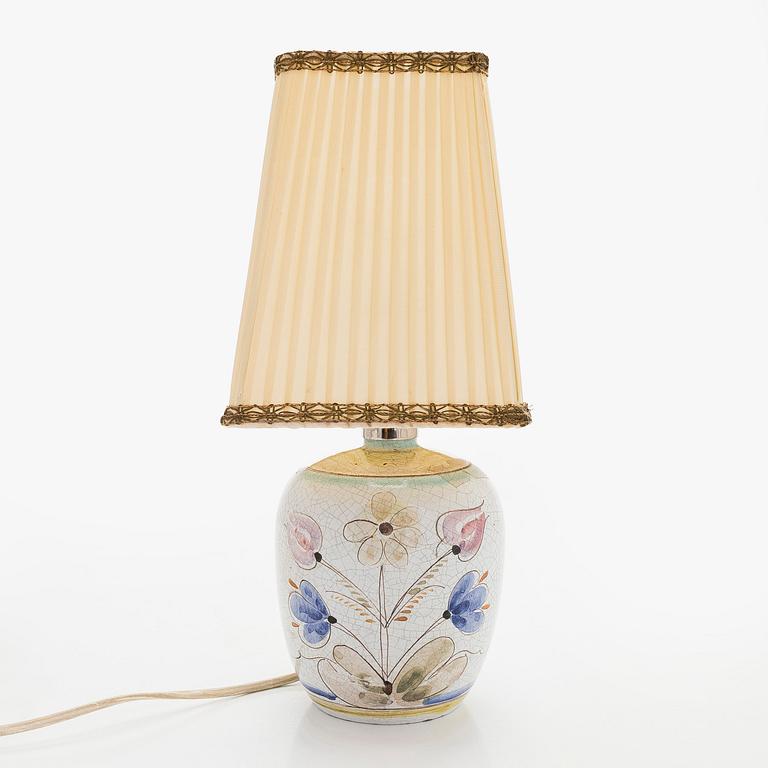 Toini Muona, a stoneware table lamp, signed TM Arabia.