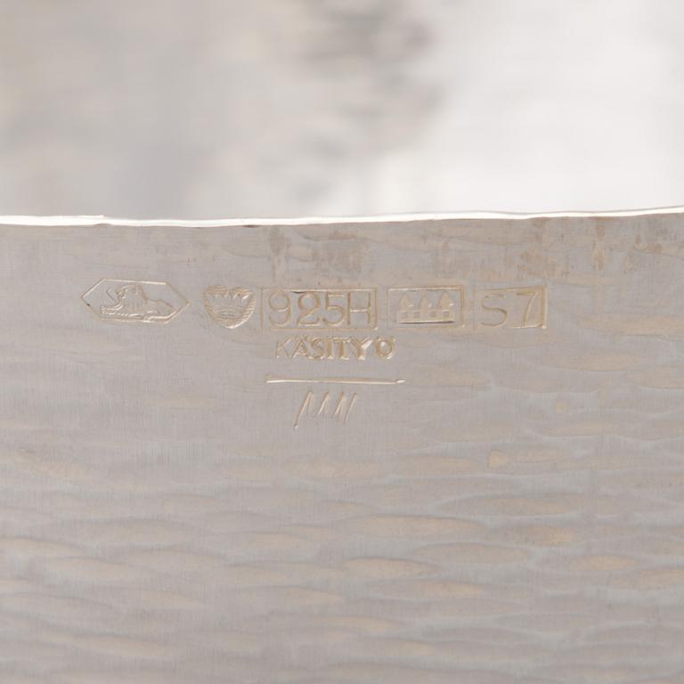 TAPIO WIRKKALA, SKÅL, sterling silver, Hopeakeskus, Tavastehus 1971. Vikt 568 g.