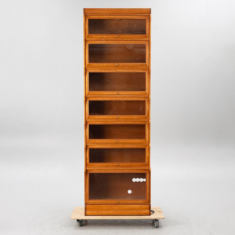 Bookcase with glass doors, 7 modules, Billnäs.