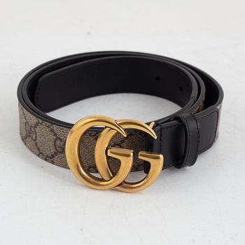 Gucci, skärp, "GG Supreme DB", storlek 90.