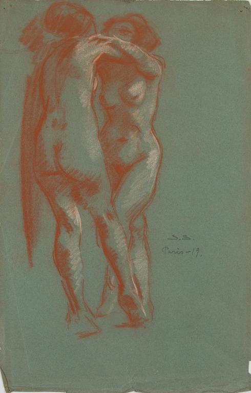 Santeri Salokivi, Studies of  Women Nudes, 5 pcs.