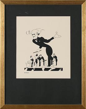 Einar Nerman · EINAR NERMAN, grafiskt blad, signerad i trycket.