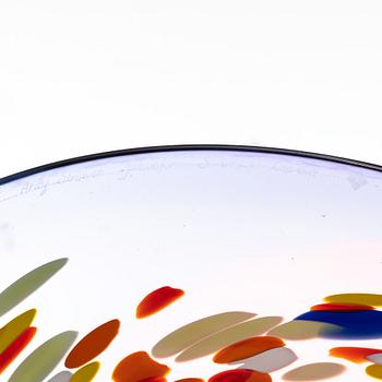 Ardy Strüwer, a glass vase and a dish, Johansfors.