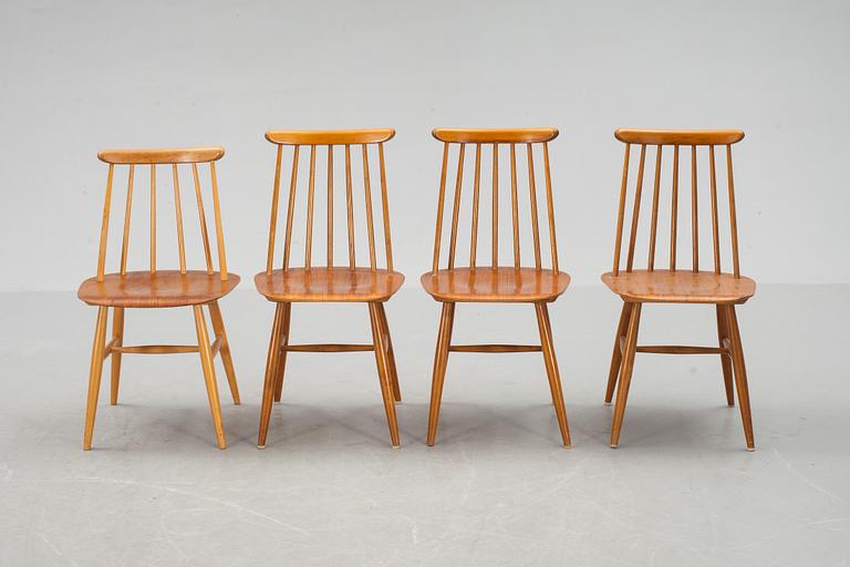 STOLAR, 3+1 st, "Fanett", Ilmari Tapiovaara, Edsbyverken, 1950-tal, etikettmärkta.