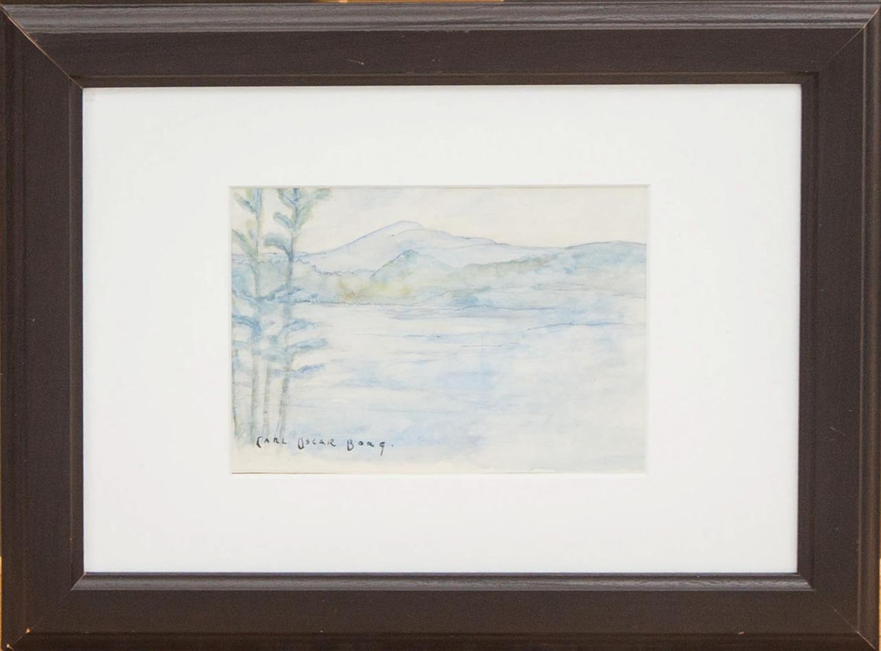 CARL OSCAR BORG, akvarell, signerad.