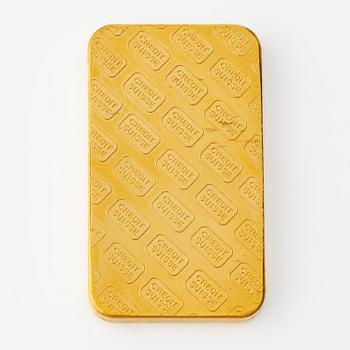 Gold bar, 24K gold, weight 100 g.