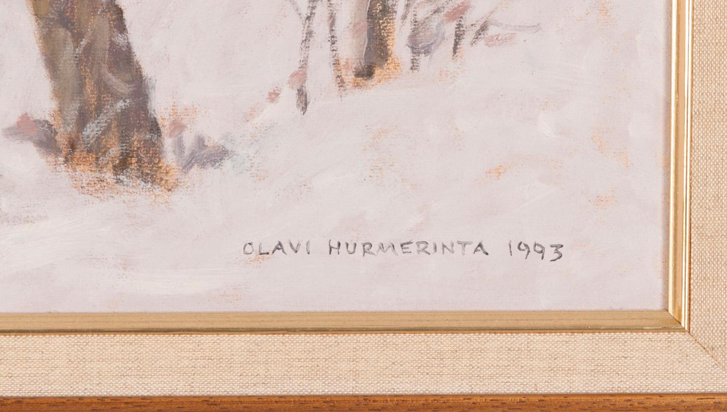 OLAVI HURMERINTA, olja på duk, signerad och daterad 1993.