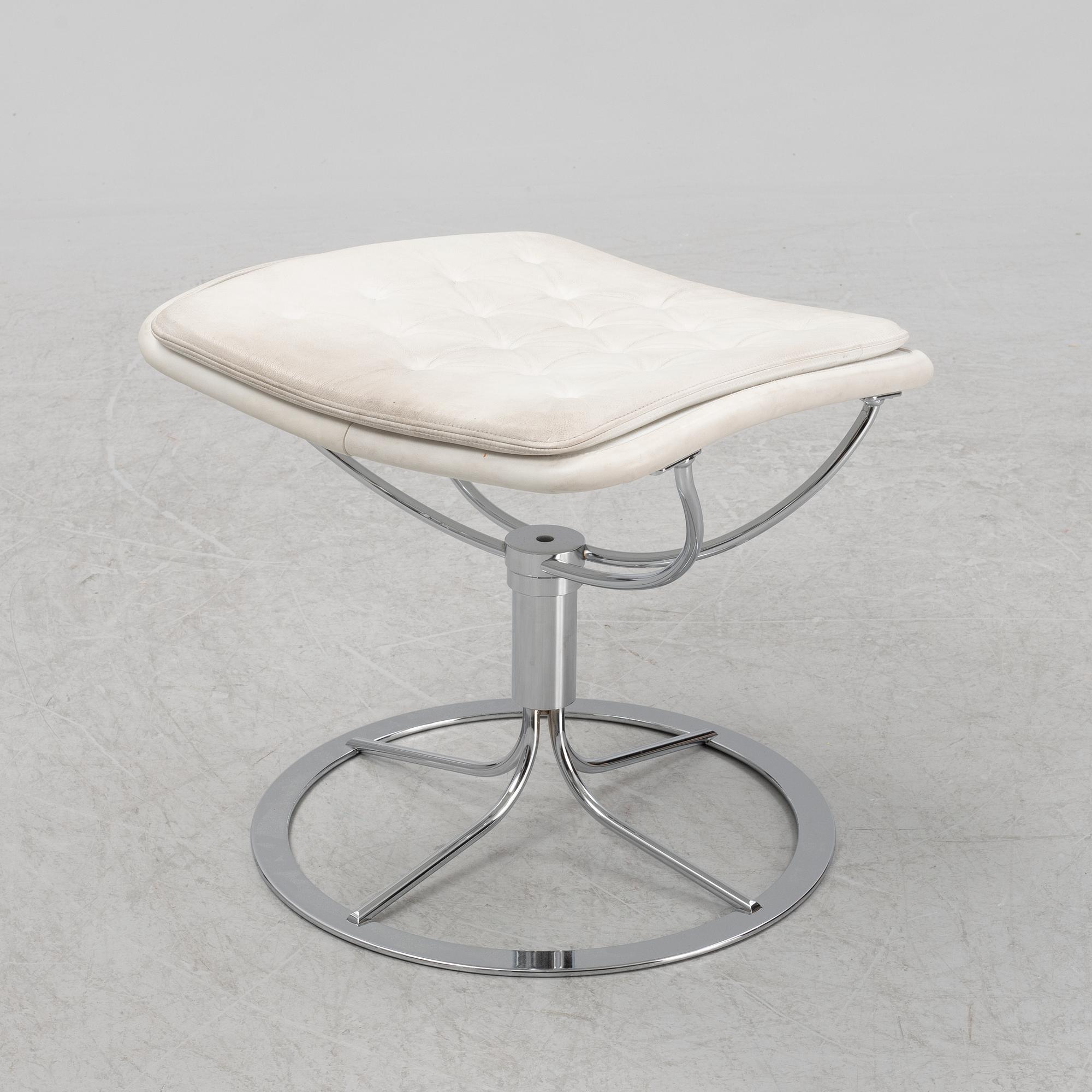 A 'Jetson' foot stool by Bruno Mathsson.