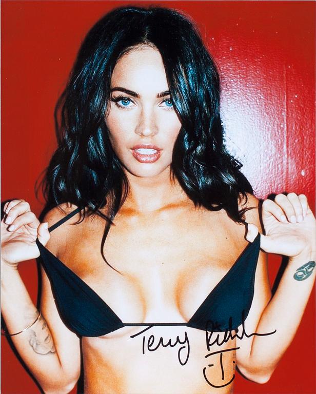 AUTOGRAFBILD, signerad Terry Richardson, 2000-tal.