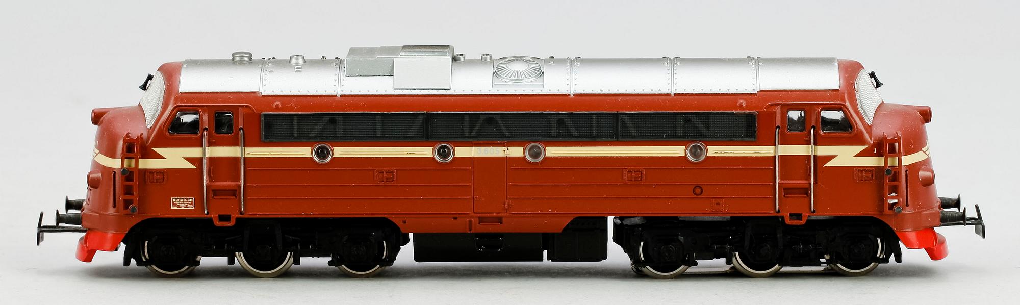 DISELLOK, Märklin H0, Norsk Di3 NSB “3.605” (typ My)  1900/2000-tal.