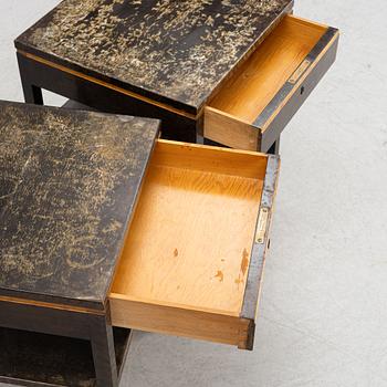 Otto Schulz, a pair of bedside tables, Boet, Gothenburg, 1930's.