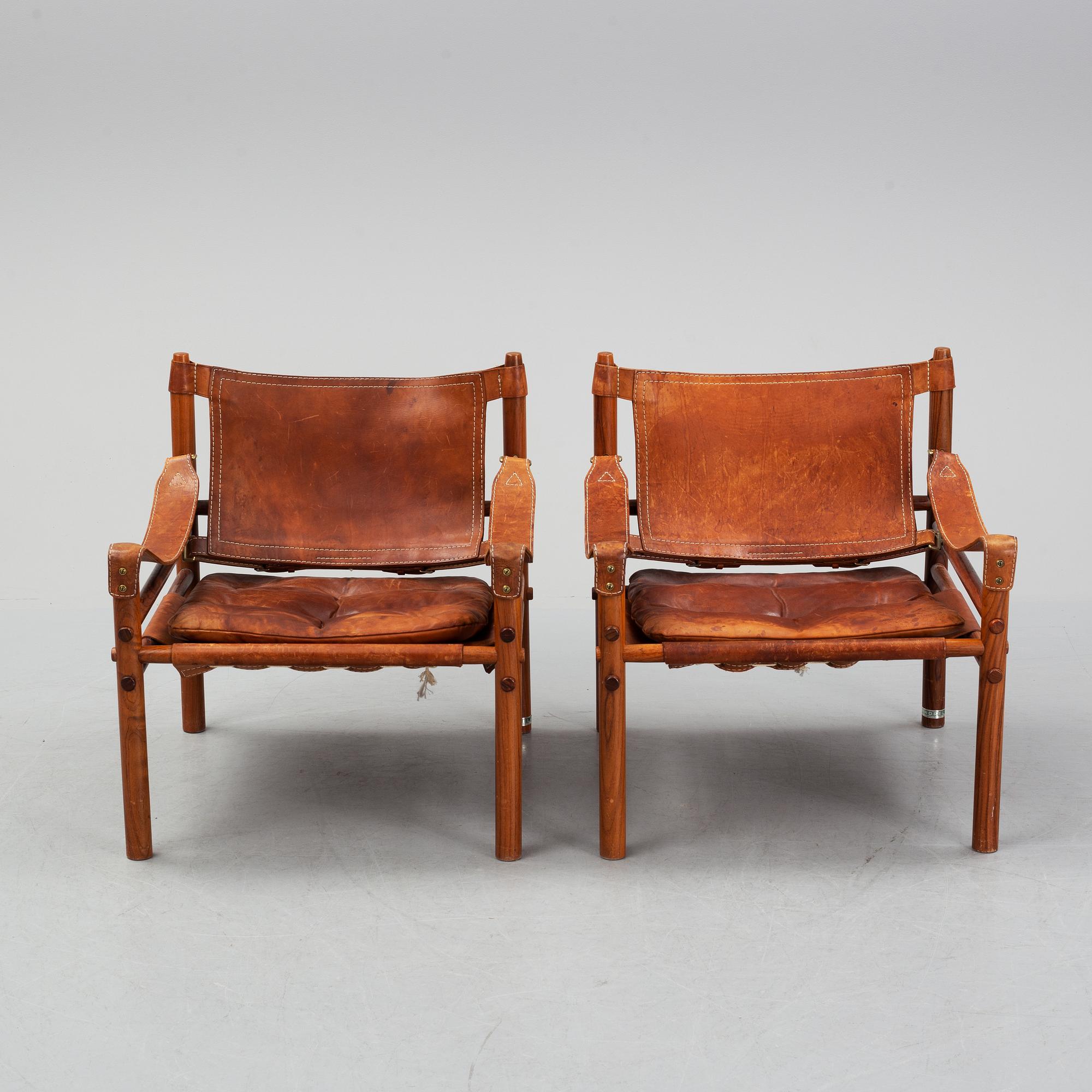 Arne Norell, a pair of 'Sirocco' rosewood armchairs, 1960's/70's.