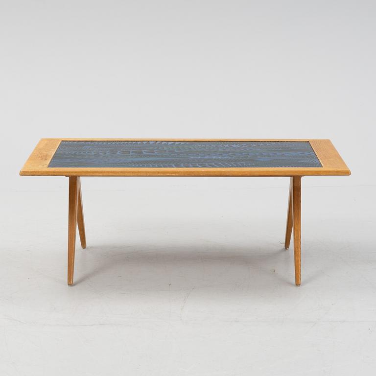 A 1950s coffee table by Stig Lindberg, Gustavsberg, Nordiska Kompaniet.