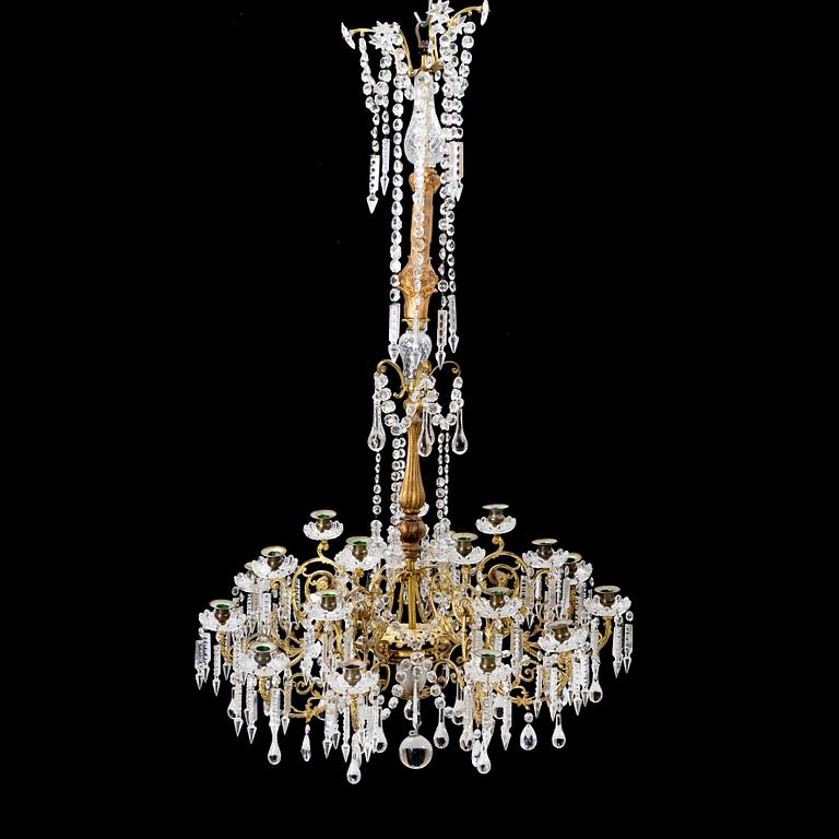 A chandelier, circa 1900.