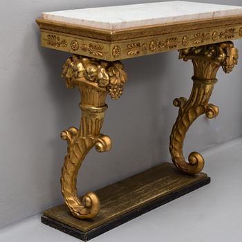 A Swedish Empire console table, 1820-30's.